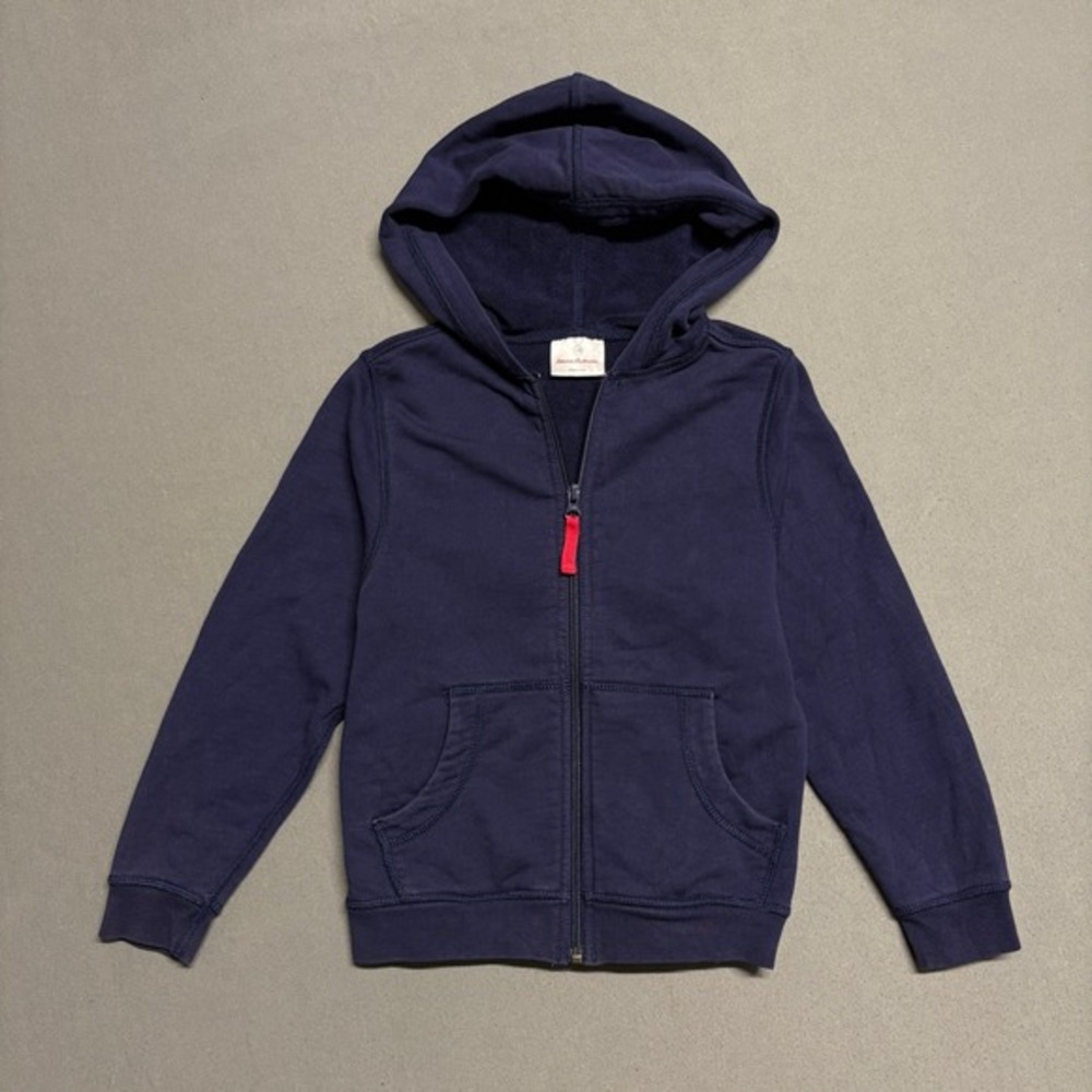 Hanna Andersson Kids' Navy Blue Zip-Up‎ Hoodie 120 (US 6-7)